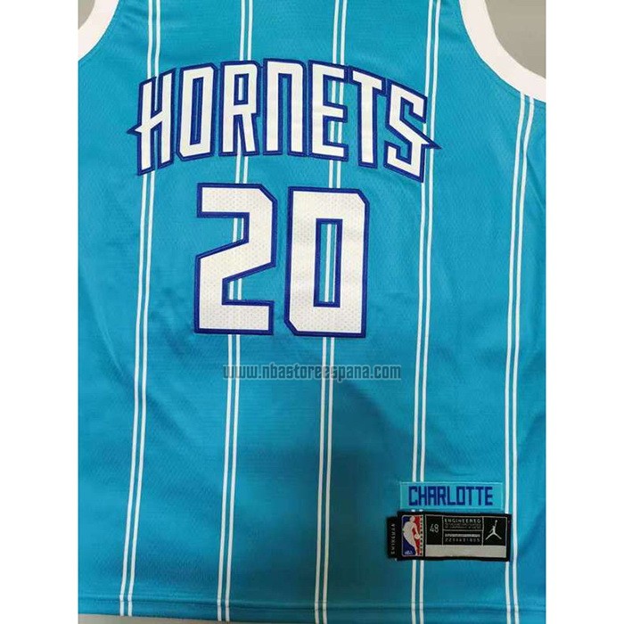 Camiseta Charlotte Hornets Gordon Hayward NO 20 Icon 2020-21 Verde